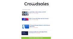 Desktop Screenshot of crowdsales.com