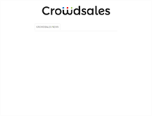 Tablet Screenshot of crowdsales.com